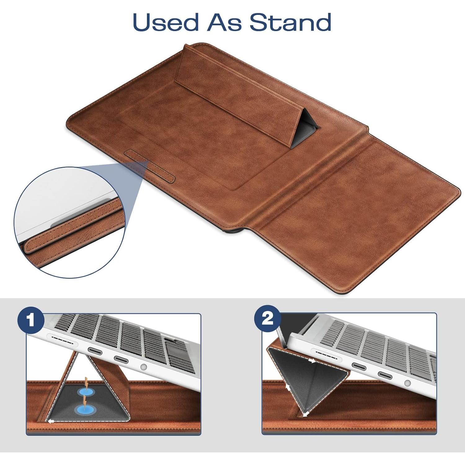 Funda Fintie para MacBook Air/Pro 13-14 Pulgadas Marrón