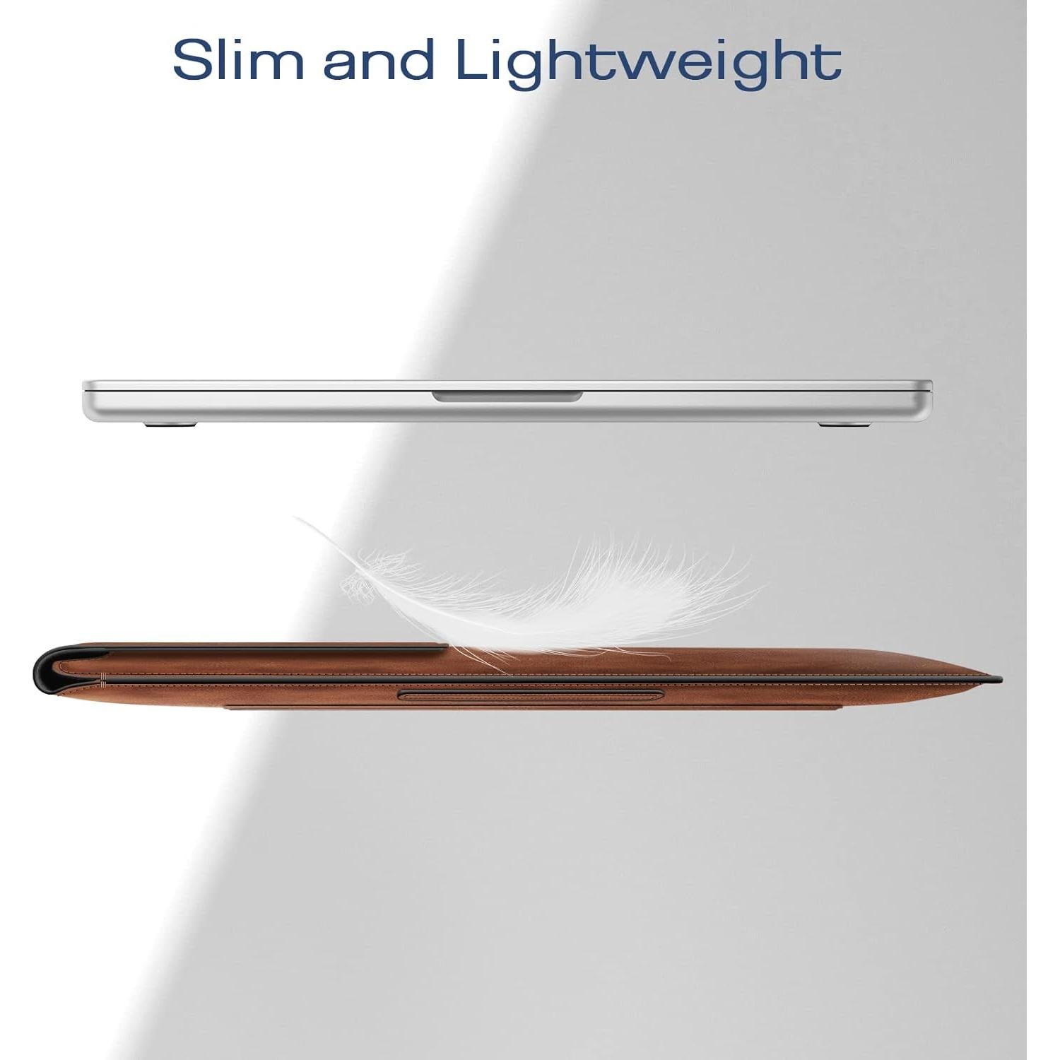 Funda Fintie para MacBook Air/Pro 13-14 Pulgadas Marrón