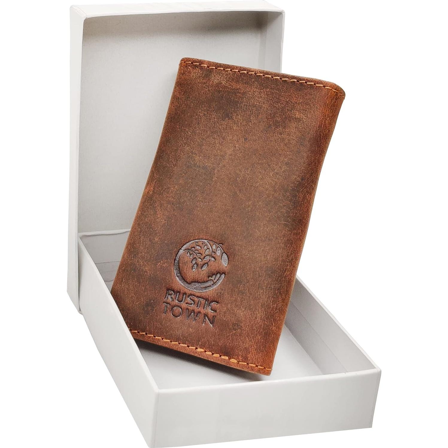 Soporte de Llaves de Cuero Rustic Town - Organizador Compacto