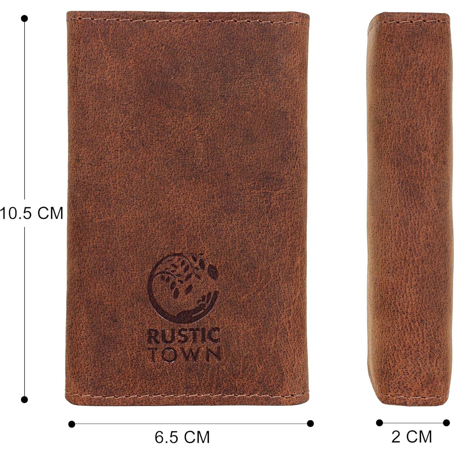 Soporte de Llaves de Cuero Rustic Town - Organizador Compacto