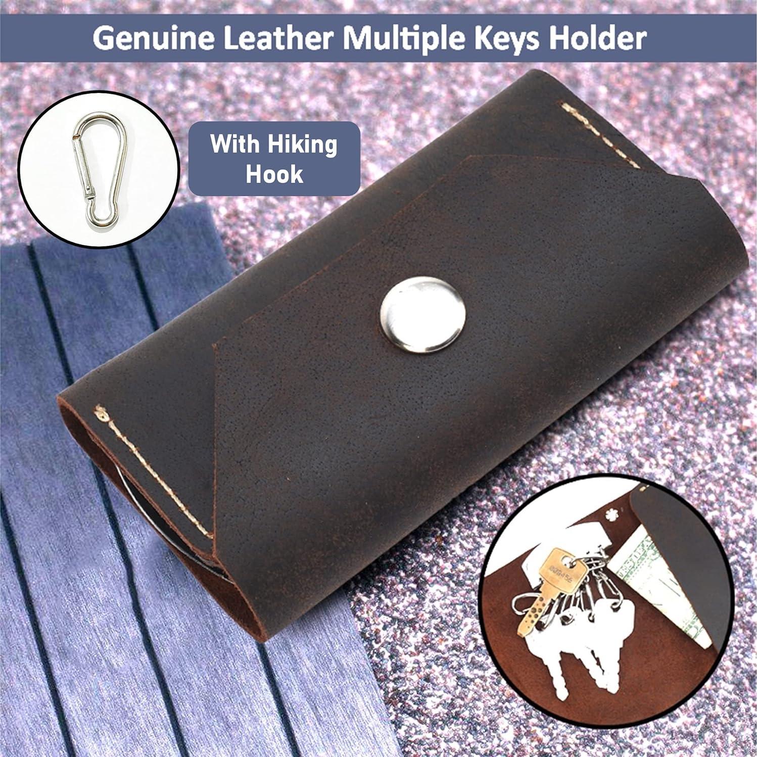 Funda de Llaves de Cuero TheAntiq, Compacta y Duradera