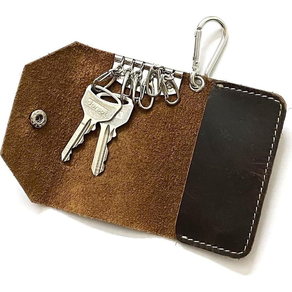 Funda de Llaves de Cuero TheAntiq, Compacta y Duradera