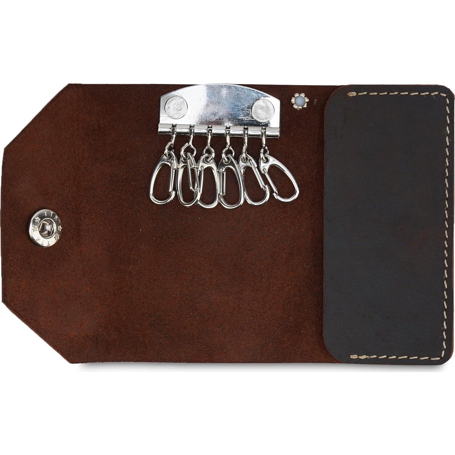 Funda de Llaves de Cuero TheAntiq, Compacta y Duradera