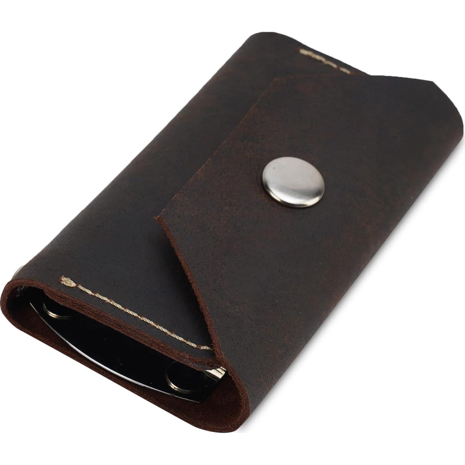 Funda de Llaves de Cuero TheAntiq, Compacta y Duradera