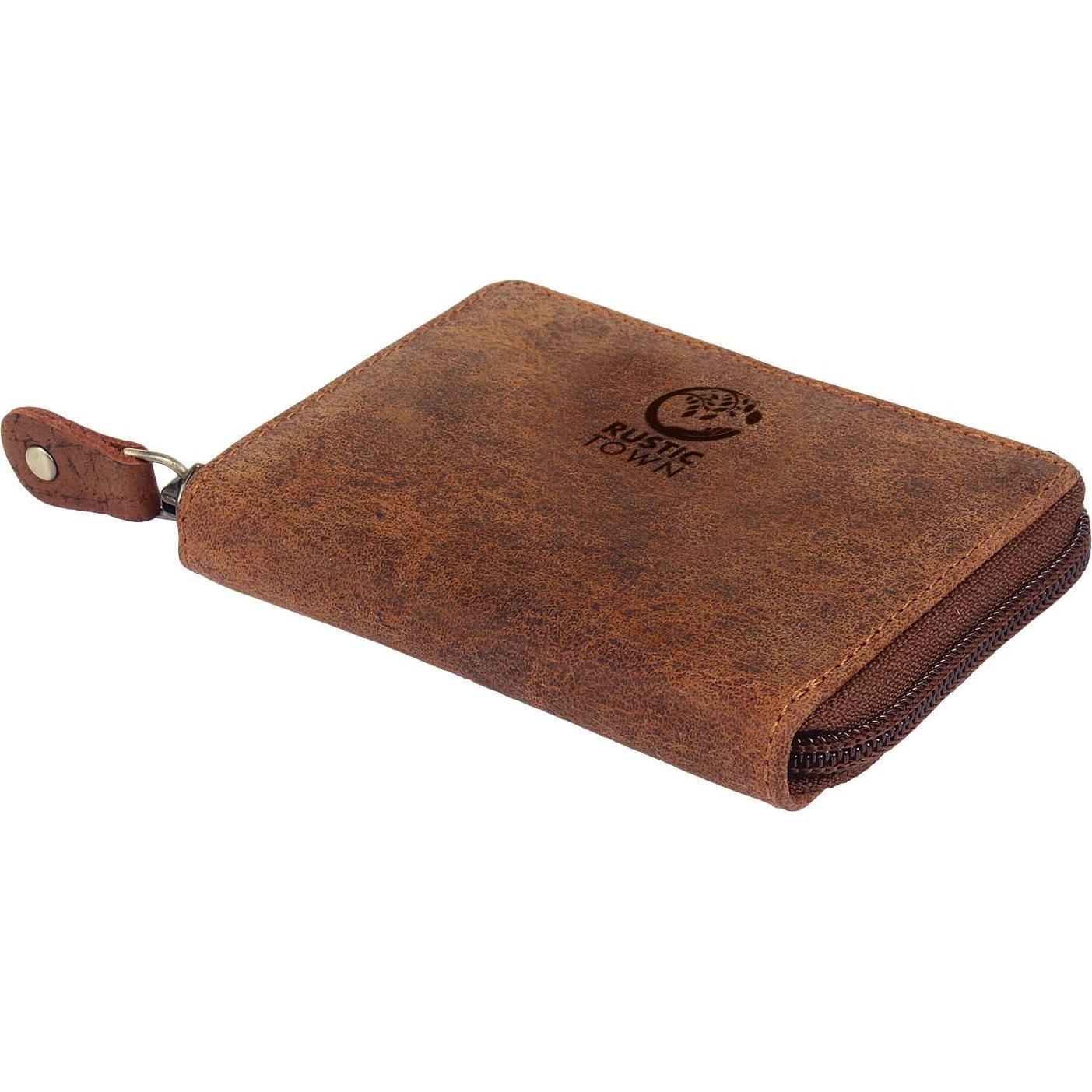 Funda de Llaves de Cuero Rustic Town - Organizador Compacto 8 Ganchos