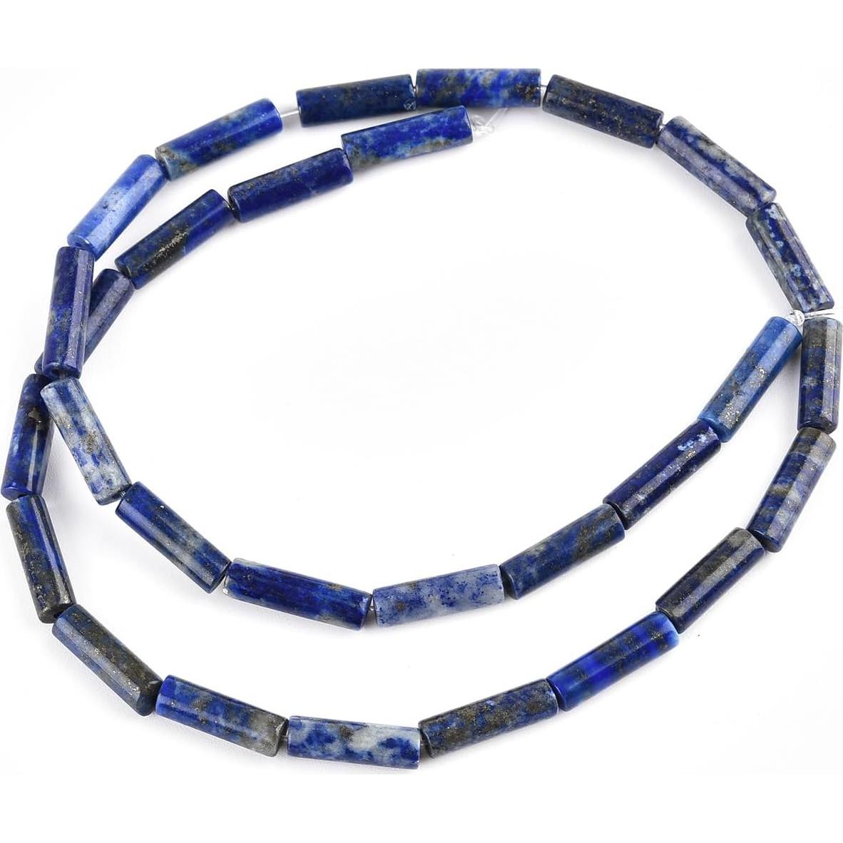 Cuentas de Lápiz Lázuli 4x13mm 38.1cm LIFAVOVY para Joyería