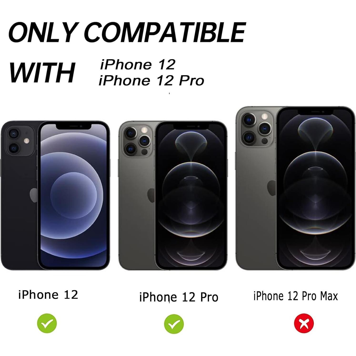 Funda de Cartera RANYOK para iPhone 12/12 Pro - Cuero PU Azul