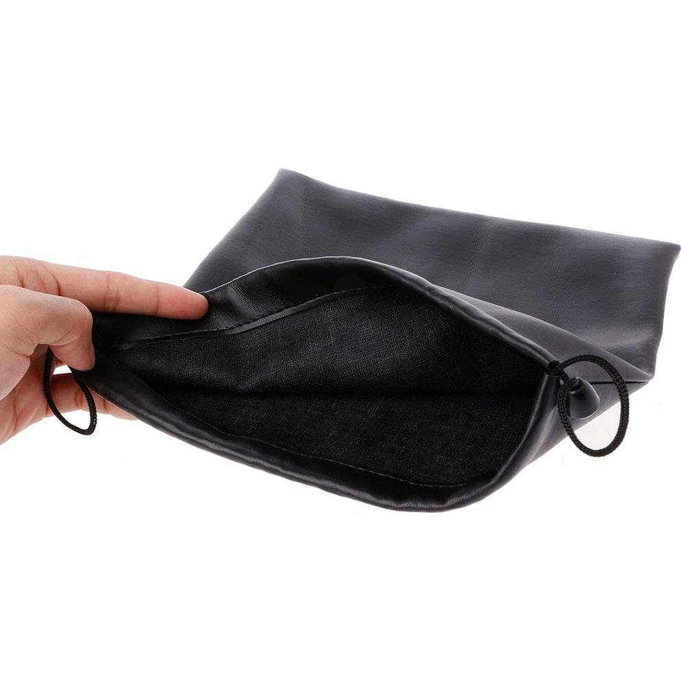 Bolsa de Almacenamiento de Cuero Sintético HYROOY para Auriculares Grandes