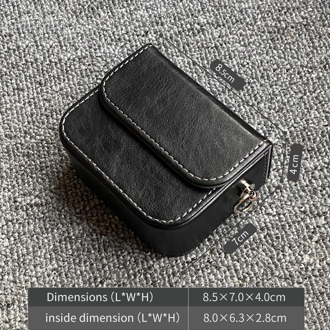 Estuche para Auriculares Intrauditivos JaHui - Cuero PU Negro