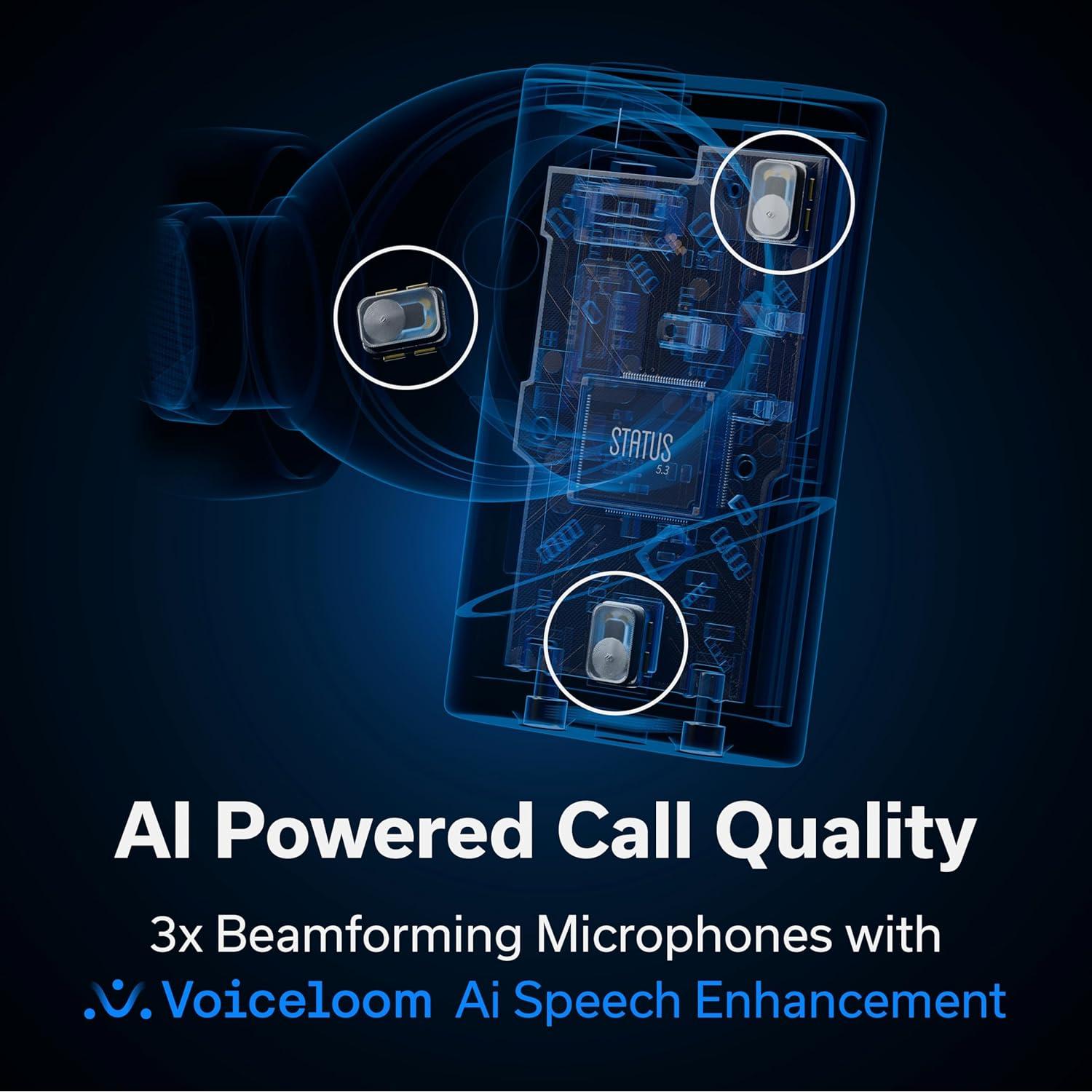 Auriculares Inalámbricos Status Pro X, ANC -52dB, 6 Micrófonos