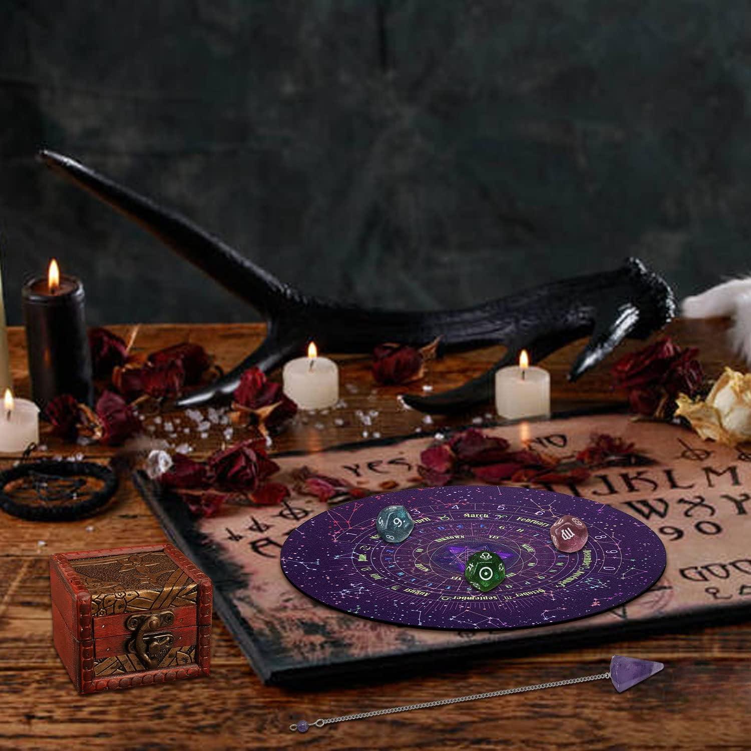 Juego de Adivinación Knana con Péndulo y Dados de Tarot