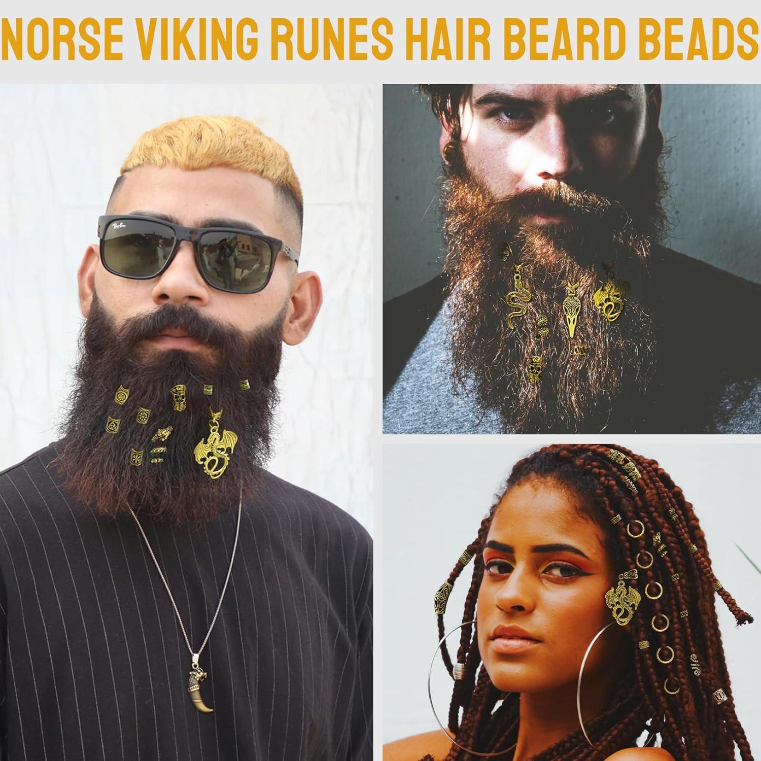 Conjunto de Cuentas para Cabello Vikingas Fscwlmon 242 Piezas