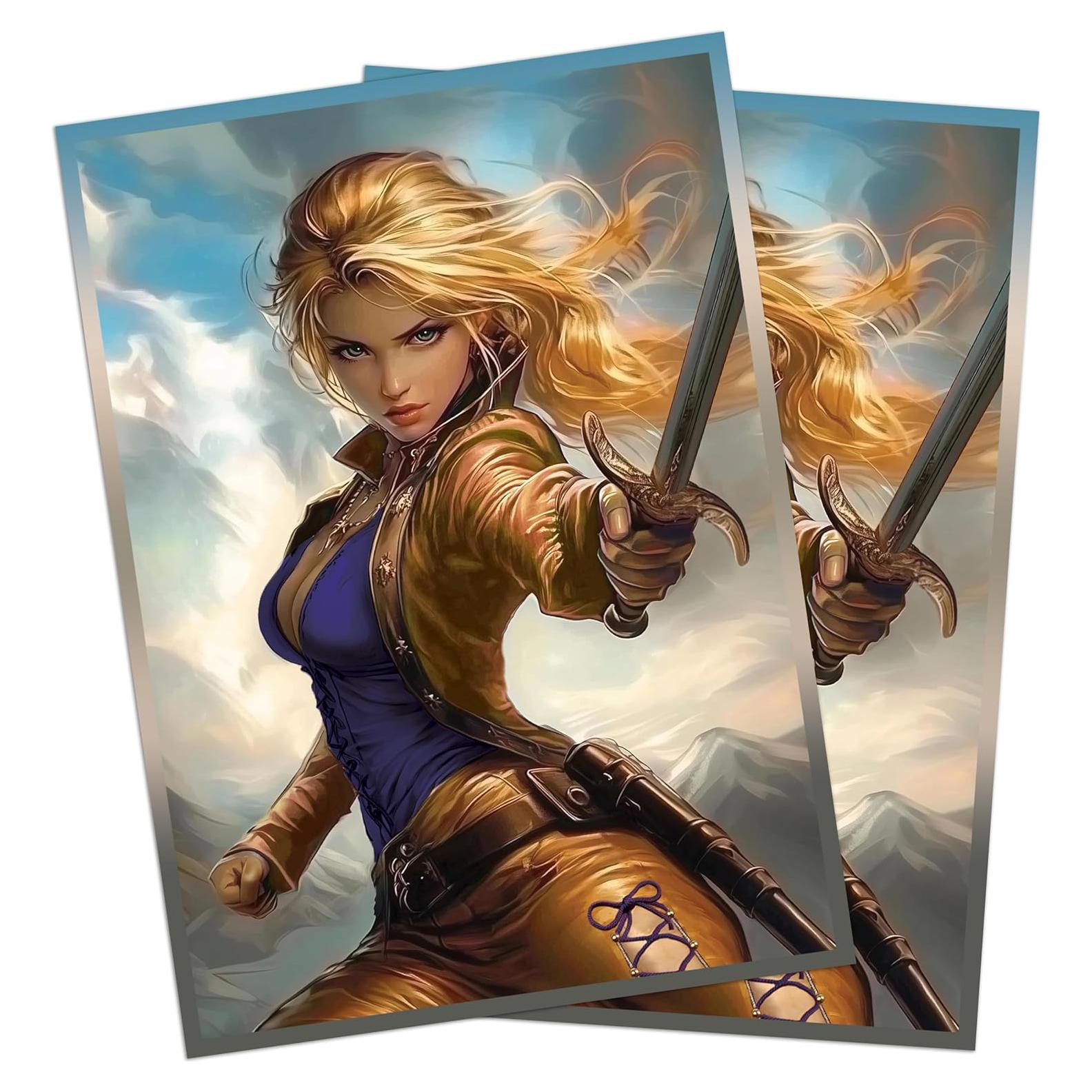 Mangas de Juego de Cartas Anime Caballero Rúnico 100 Unidades