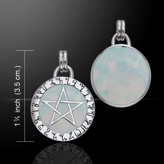 Colgante Invertido Pentáculo Rúnico Plata Esterlina 925