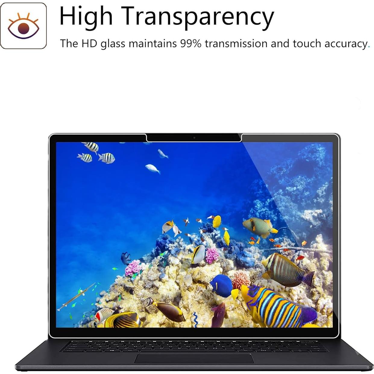 Protector de Pantalla Megoo para Surface Laptop 7 13.8" Vidrio Templado