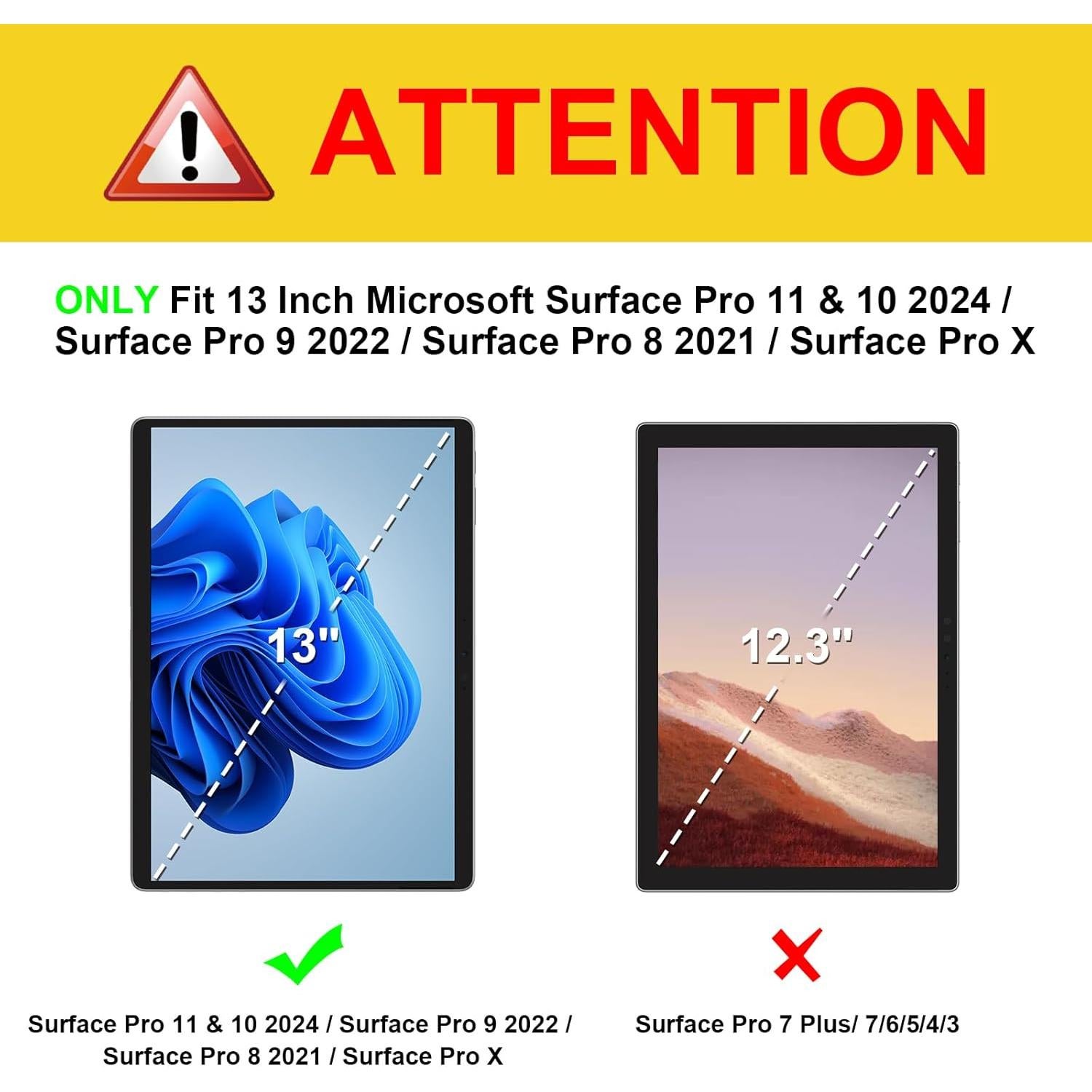 Protector de Pantalla Fintie para Microsoft Surface Pro 13" 9H