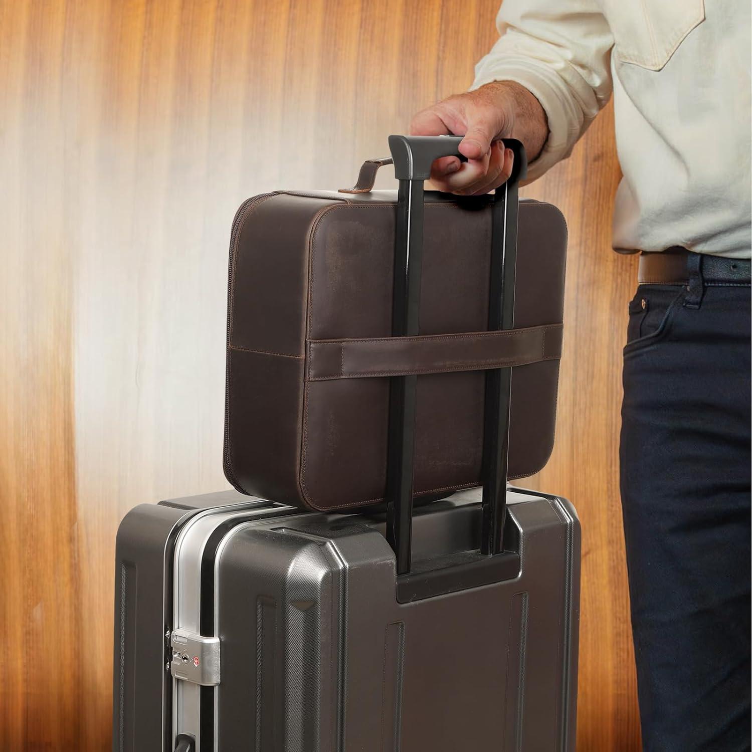 Bolsa Organizadora de Documentos de Cuero Polare 36.8x27.9 cm