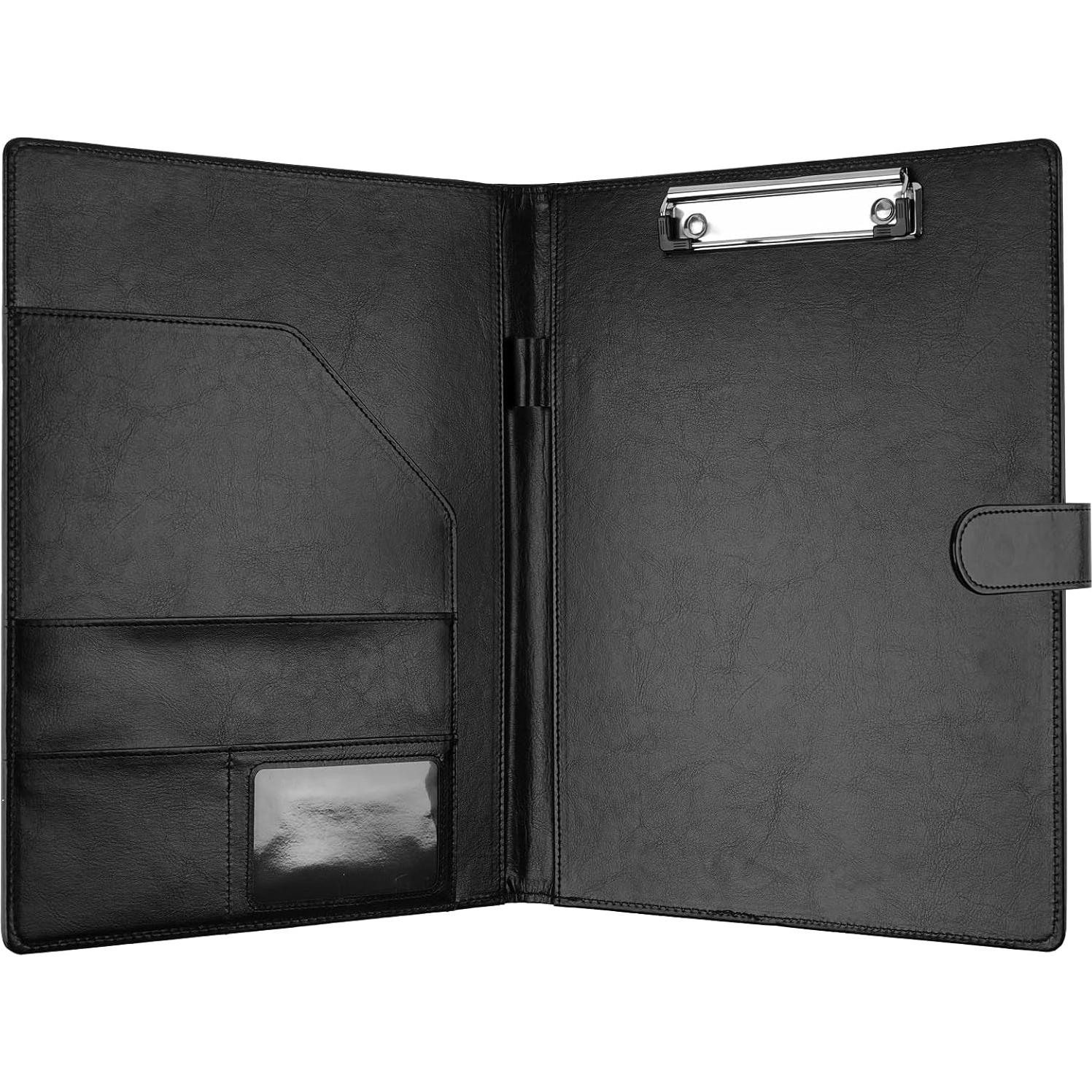 Portafolio Profesional MOWPOG Negro con Clipboard A4