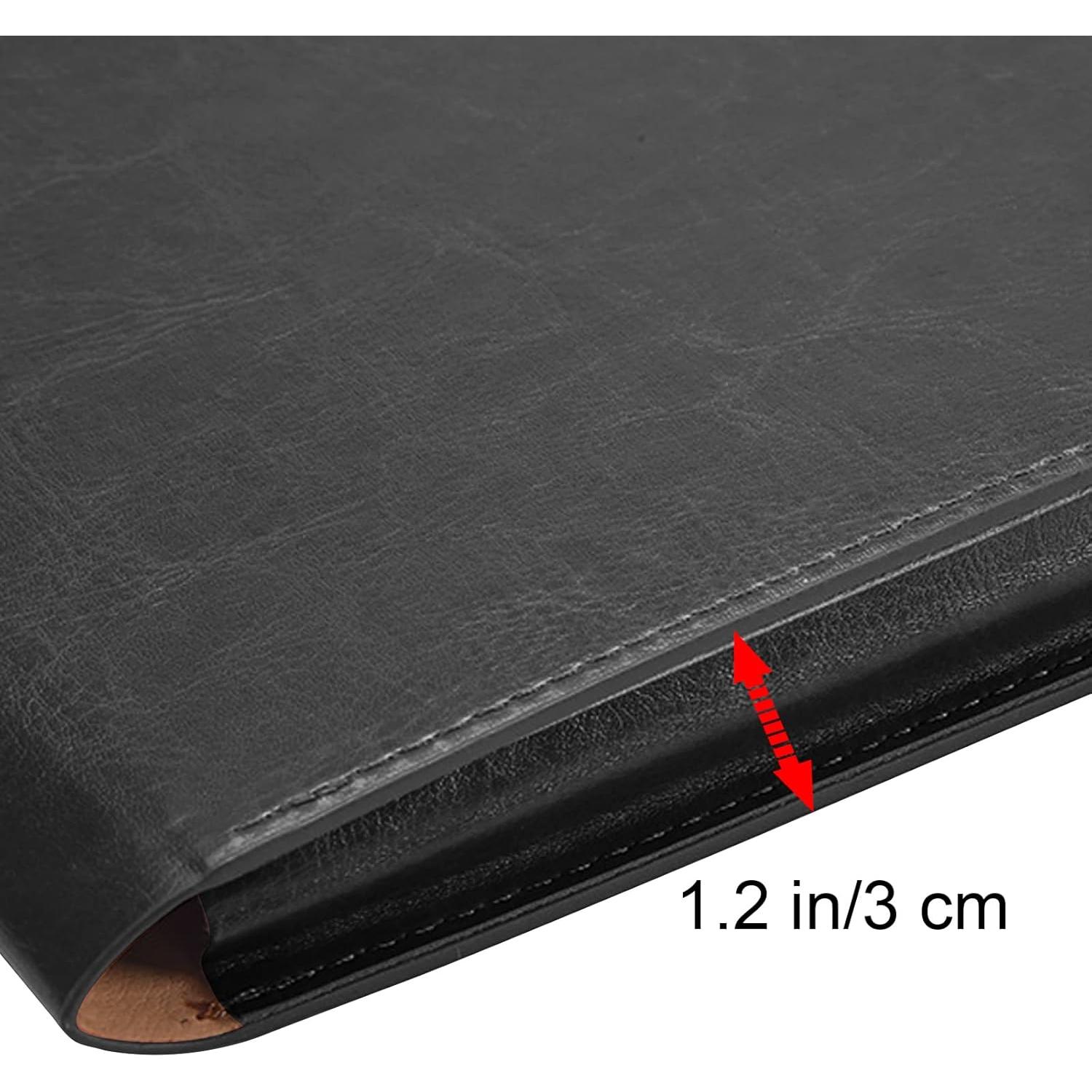 Carpeta de Archivo VANRA en Cuero PU Negro A4 con Cierre Magnético