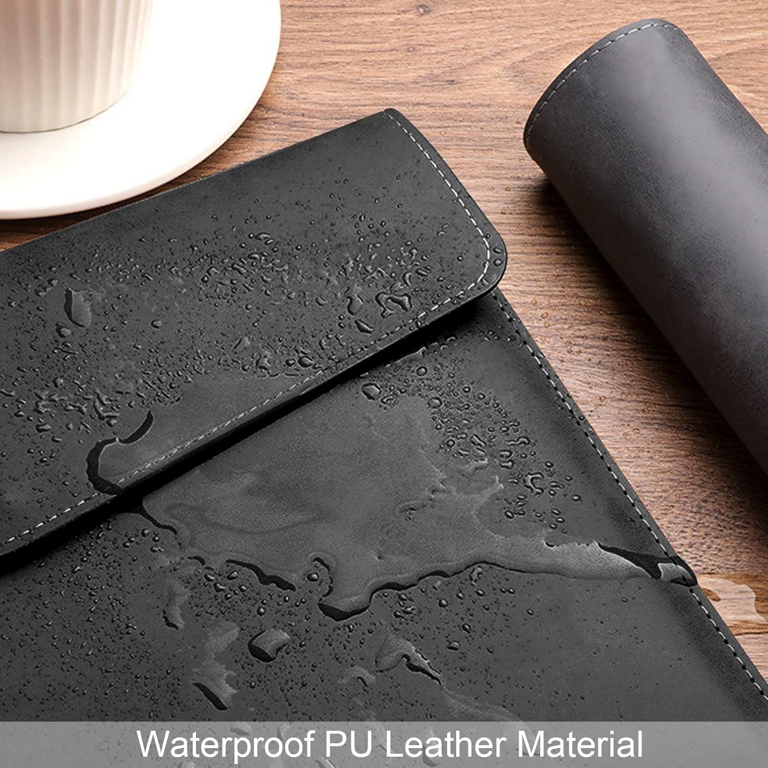 Carpeta de Archivo VANRA en Cuero PU Negro A4 con Cierre Magnético