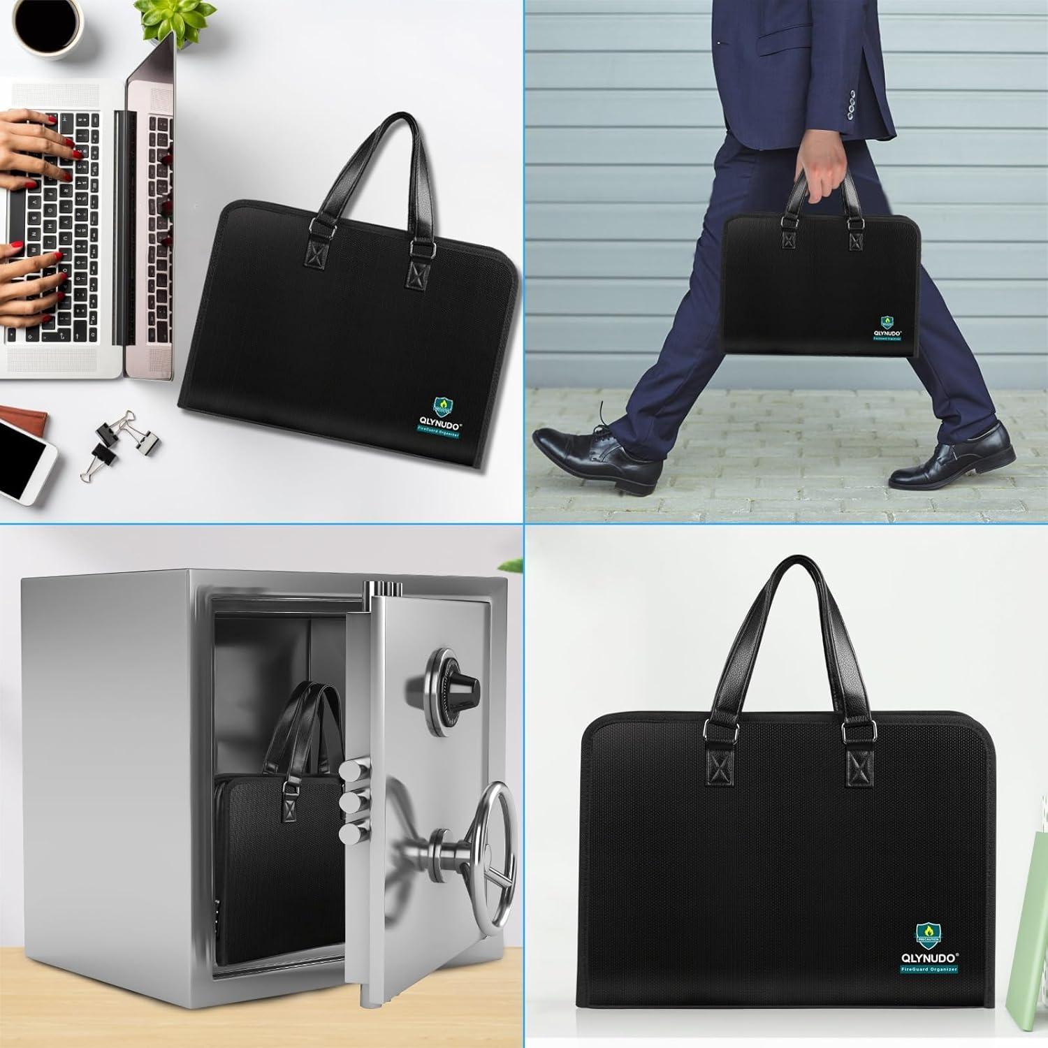 Organizador de Documentos a Prueba de Fuego QLYNUDO A4 13 Bolsillos