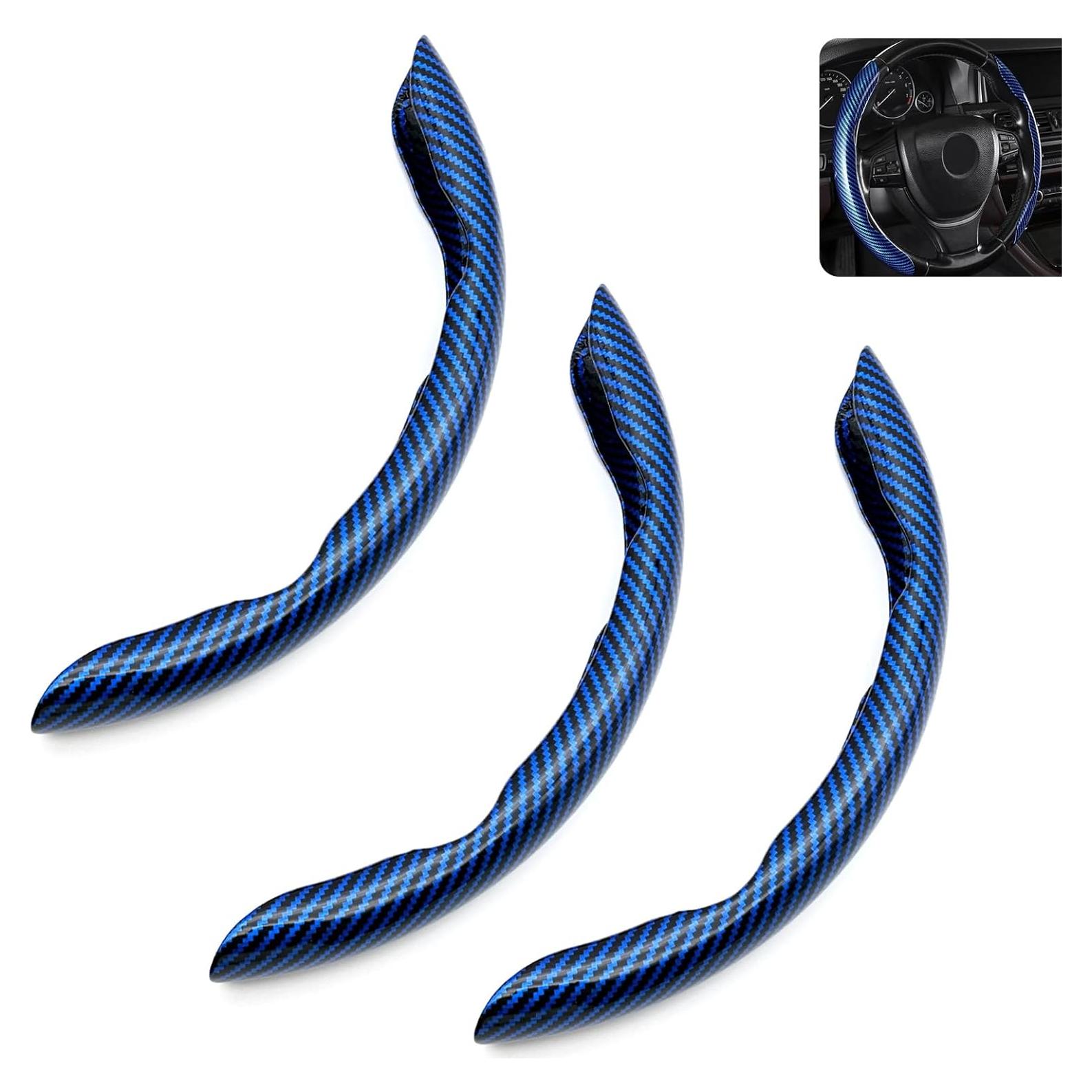 3 Fundas para Volante Qurbuns Antideslizantes Azul