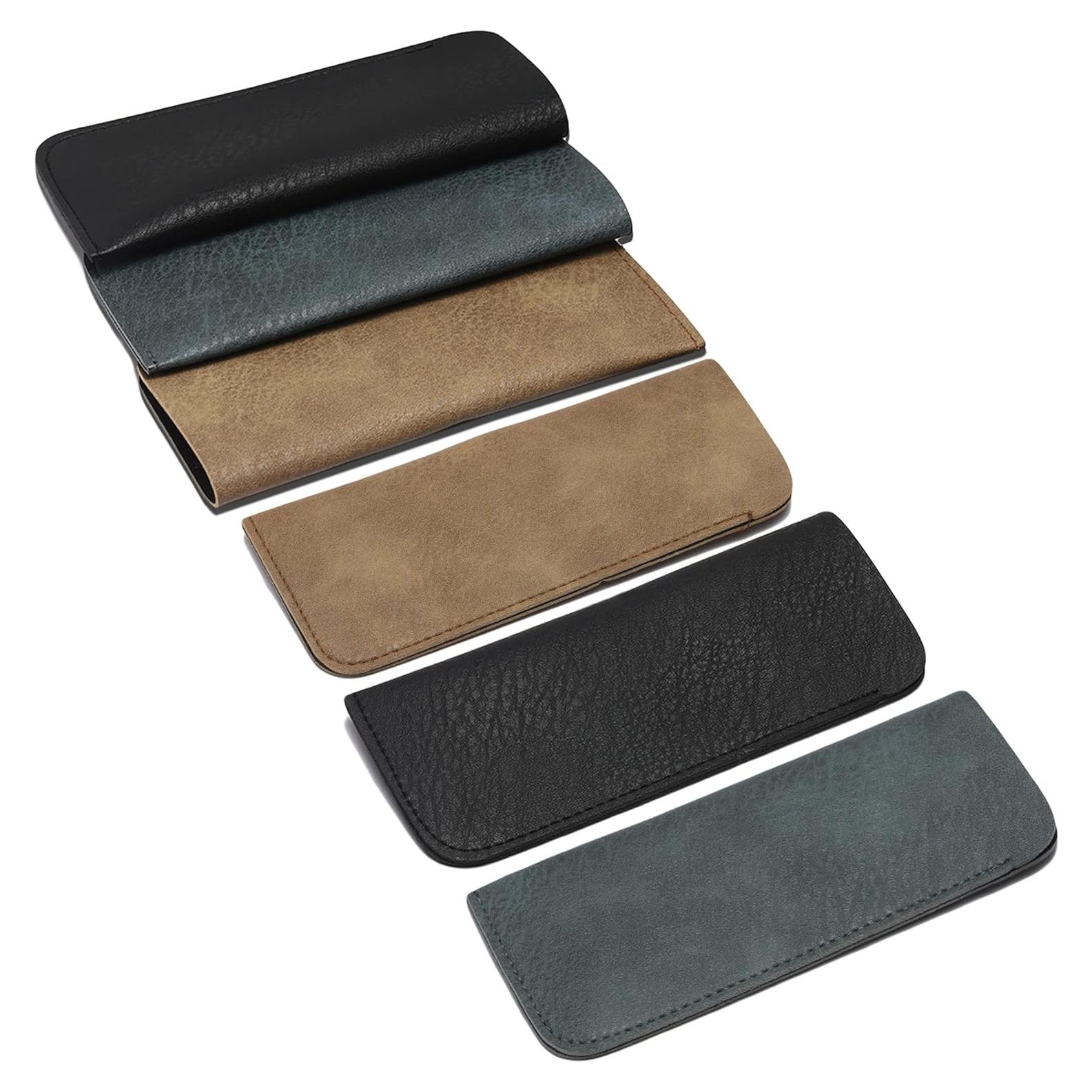 Bolsas de Gafas de Cuero Suave DIYOMR - 6 Piezas Unisex