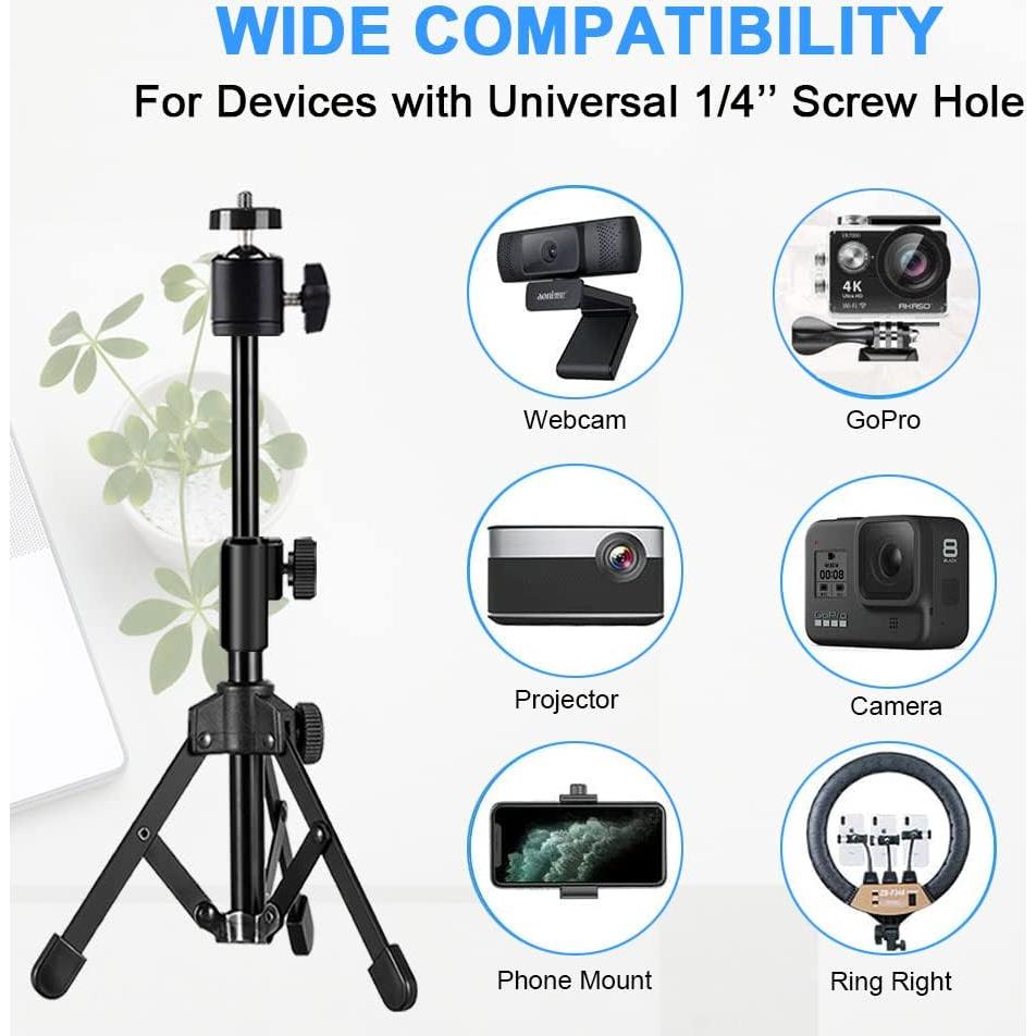 Soporte de Trípode para Webcam JCWINY Ajustable 29.2-45.7cm