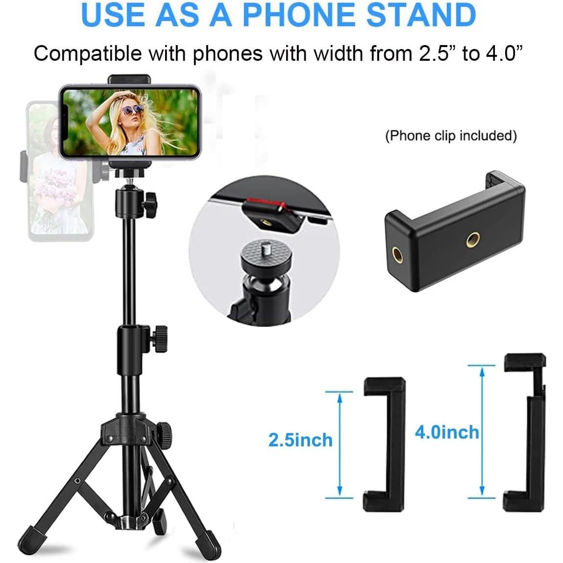 Soporte de Trípode para Webcam JCWINY Ajustable 29.2-45.7cm