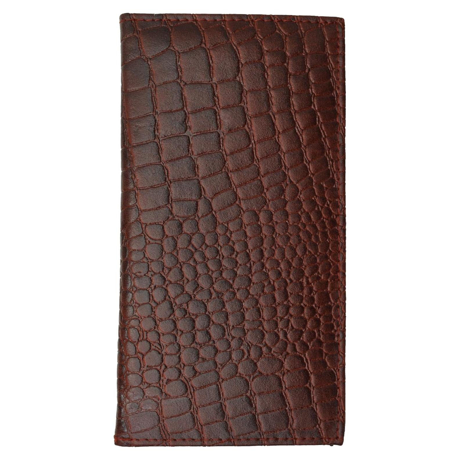 Funda de Chequera de Cuero MARSHAL Burdeos Premium