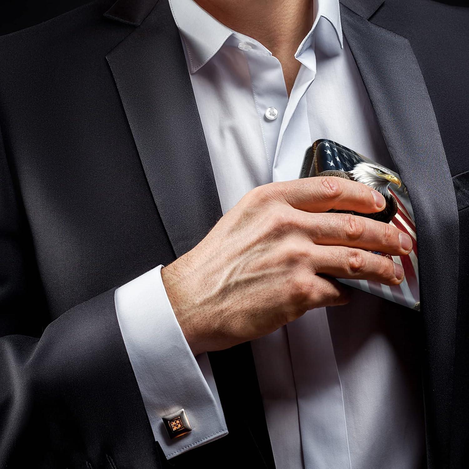 Cubierta de Chequera DEGDFSGR Cuero PU con Bloqueo RFID