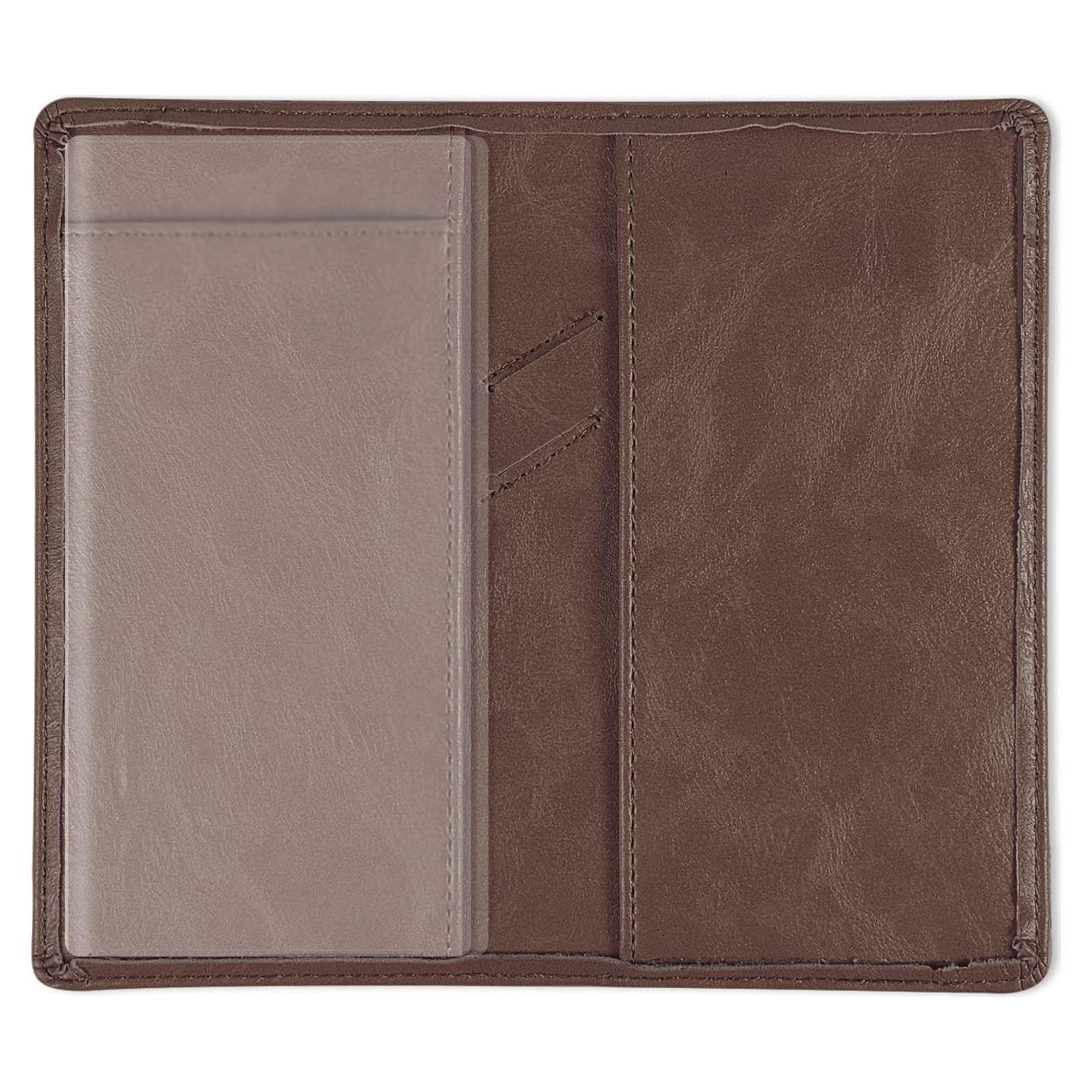 Funda para Chequera Sanlykate Marrón con Bloqueo RFID