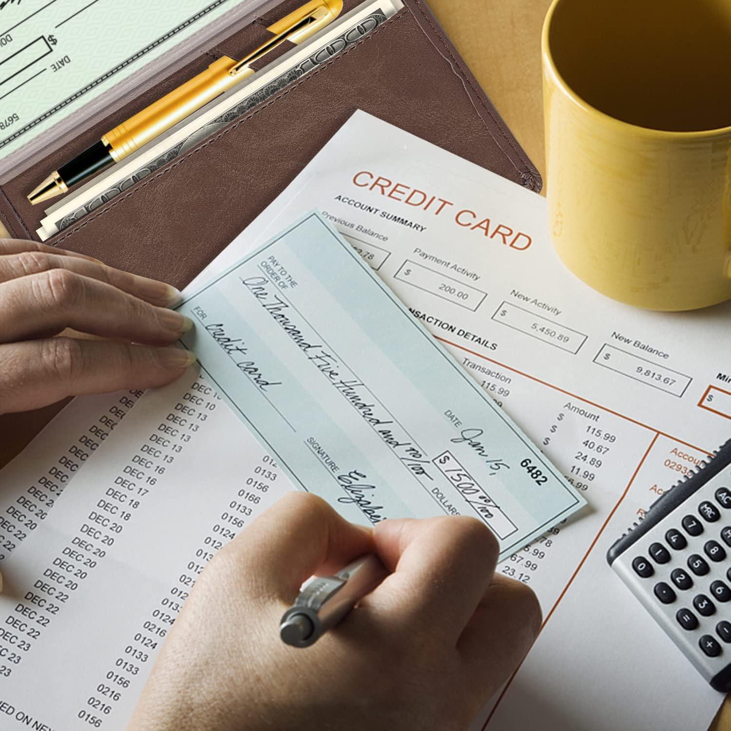 Funda para Chequera Sanlykate Marrón con Bloqueo RFID