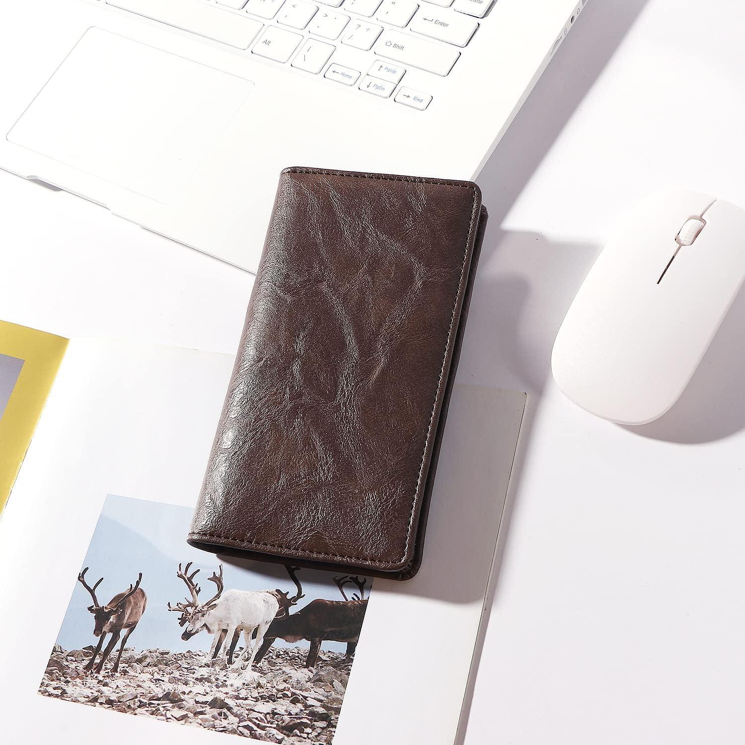 Funda para Chequera Sanlykate Marrón con Bloqueo RFID