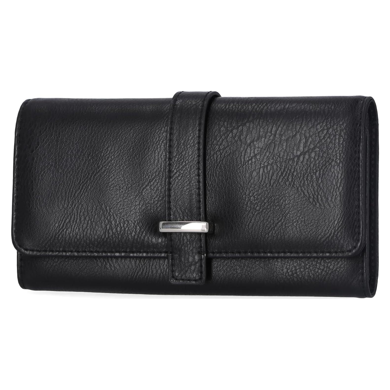 Cartera Clutch Organizador Mundi con Bloqueo RFID - Negro