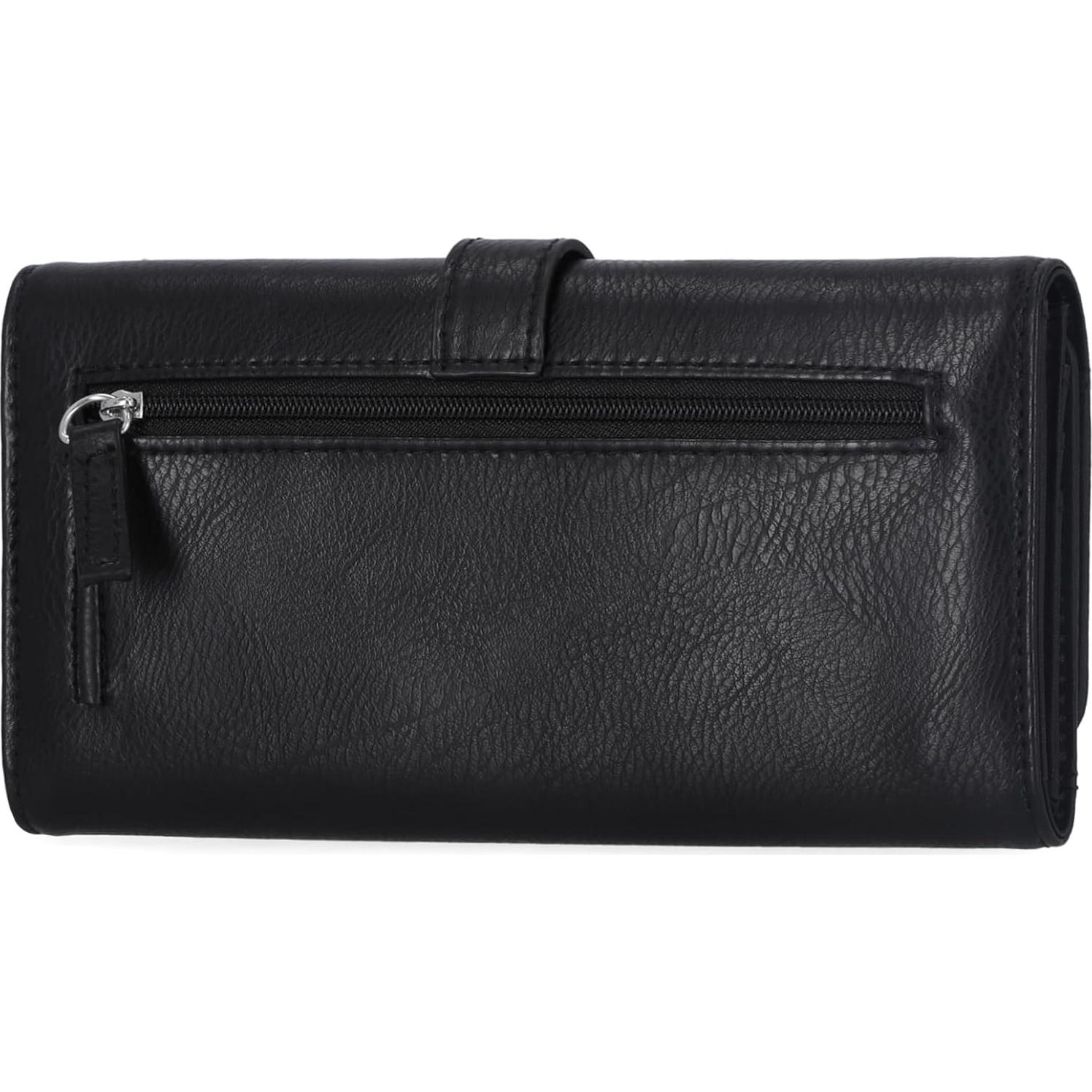 Cartera Clutch Organizador Mundi con Bloqueo RFID - Negro