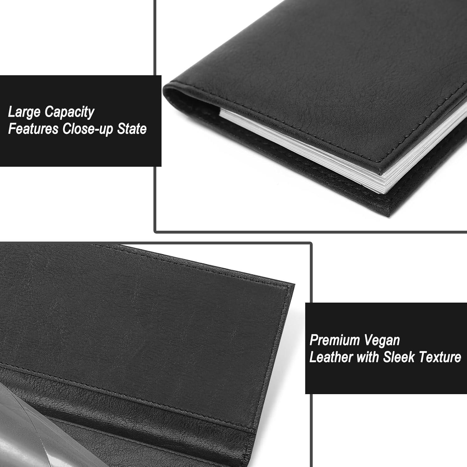 Cubierta de Chequera de Cuero LLi Cufite con Protección RFID