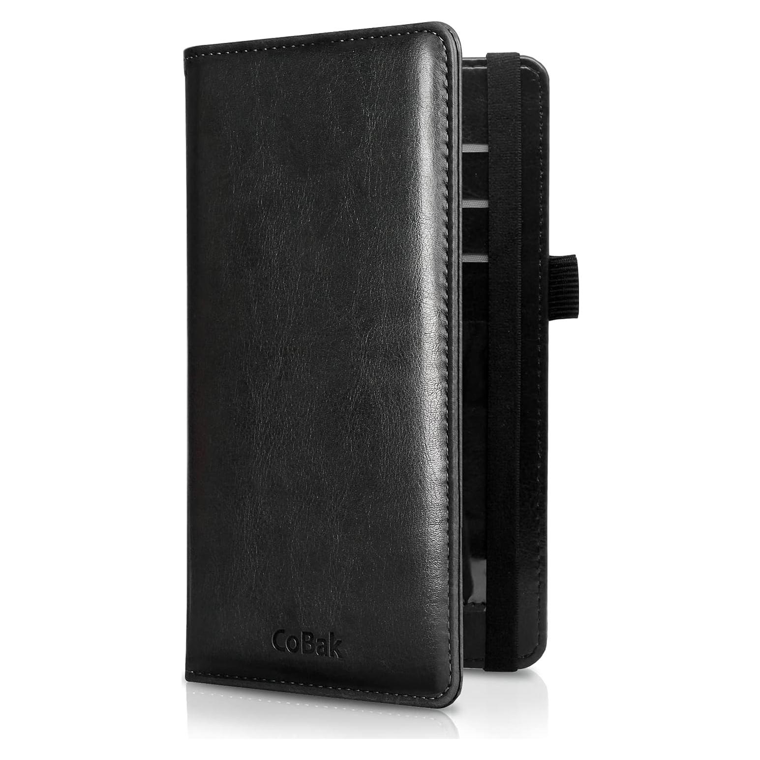 Cubierta de Chequera de Cuero PU Cobak - Bloqueo RFID, Delgado