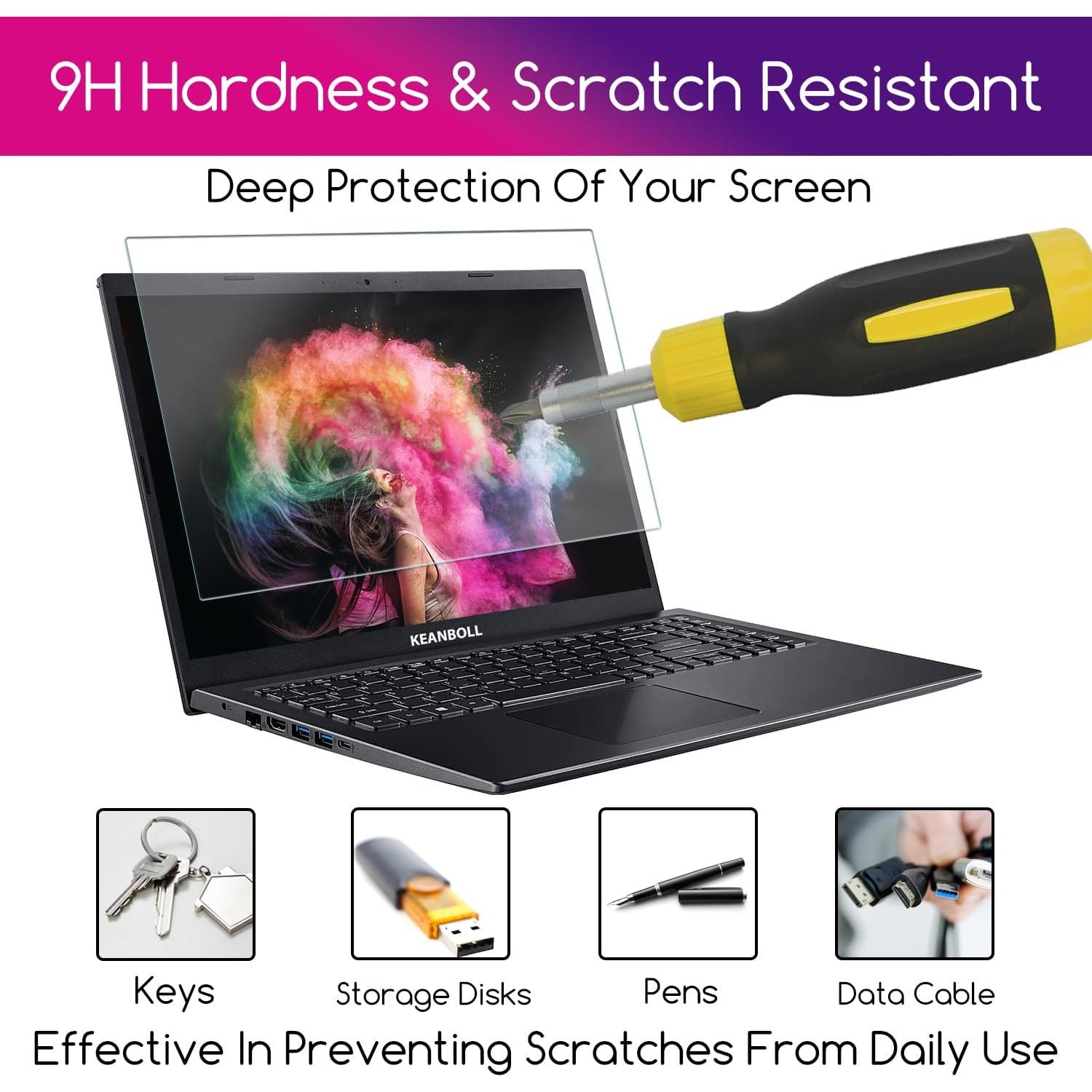 Protector de Pantalla Vidrio Templado KEANBOLL 17" Ultra Claro