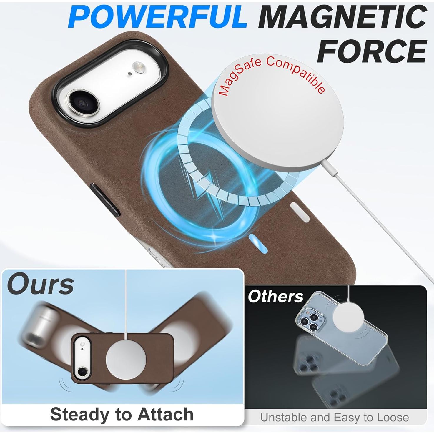 Funda SHIELDON para iPhone Air 6.5" 2025 Cuero Crazy Horse