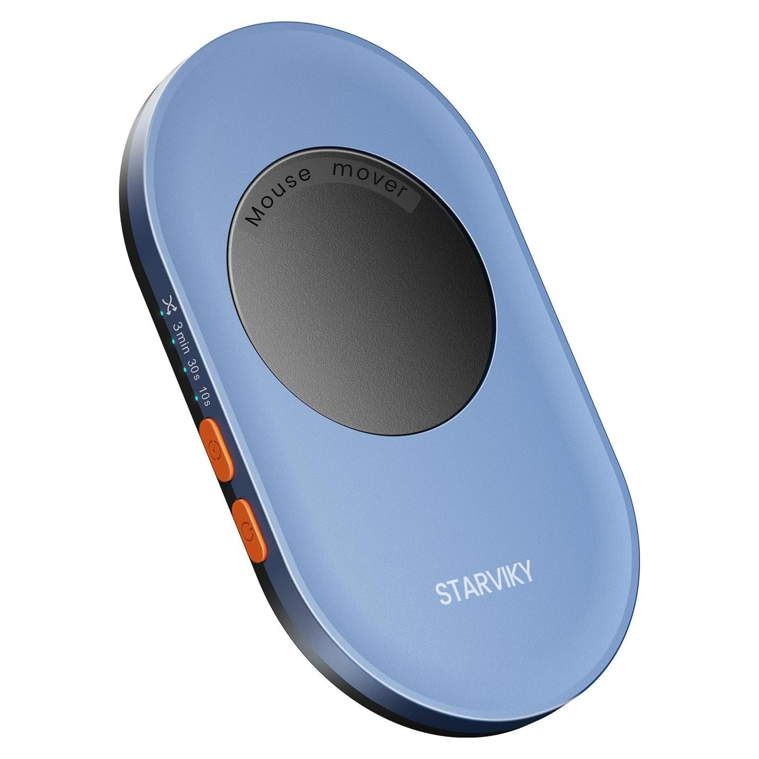 Undetectable Mechanical Mouse Jiggler, Ultra-Slim Mouse Mover, with Random Interval Timer, Driver-Free Mouse Wiggler Shaker Silently（Dark Blue）