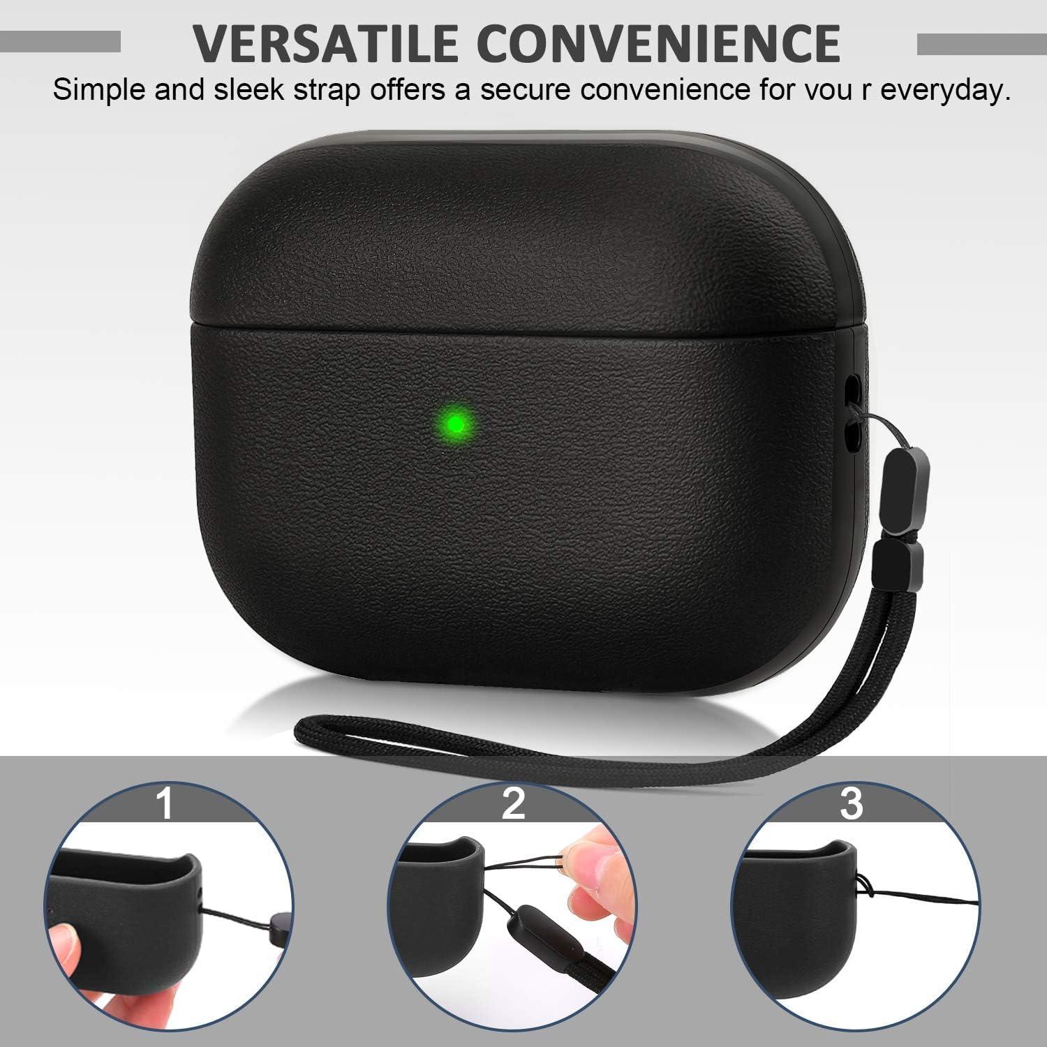 Funda Protectora JIELIELE para Airpods Pro 3 - Negro Mate