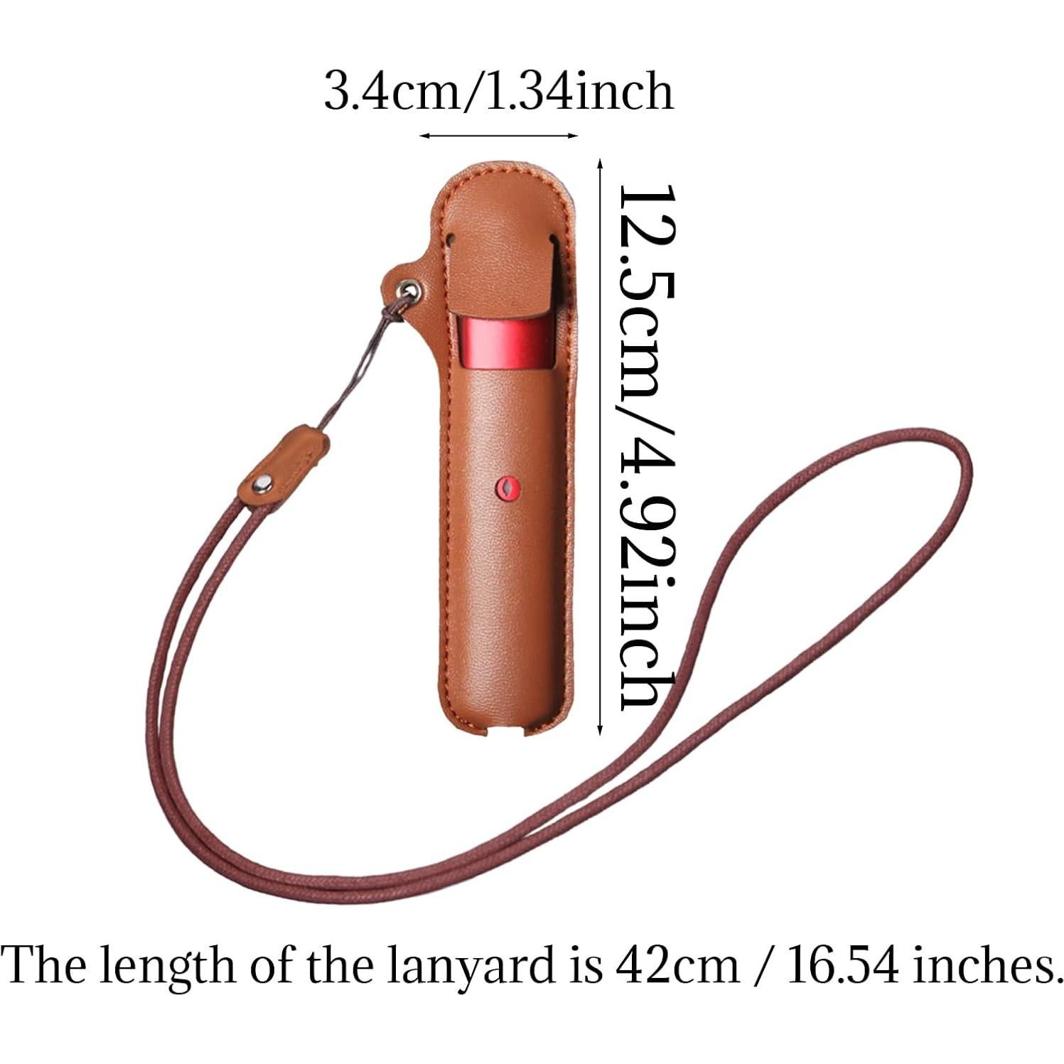 Soporte para Vape FoalGalaxia con Correa - Funda Cuero PU Marrón