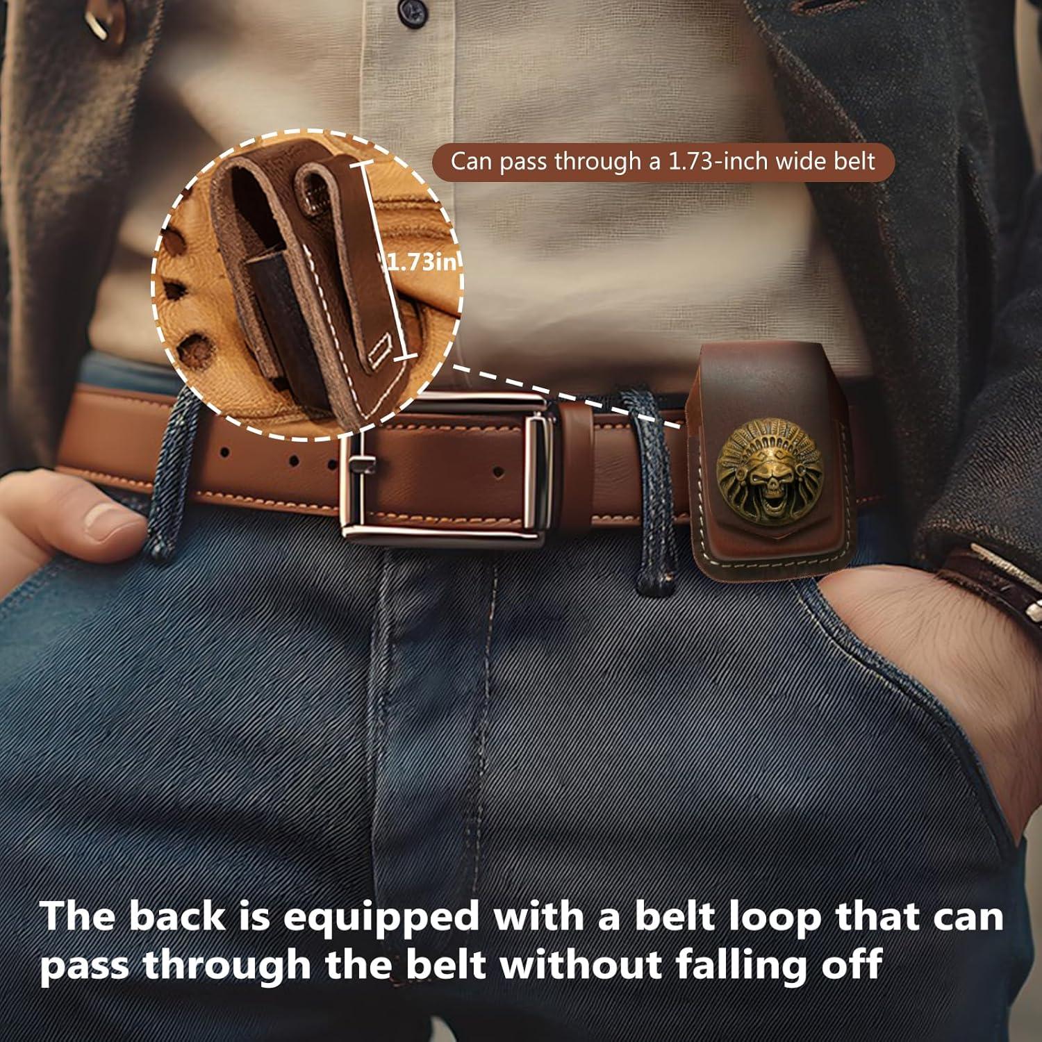 Funda de Cuero Heiluxe para Encendedor con Broche - Hecha a Mano