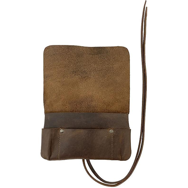 Estuche para Tabaco Hide & Drink - Cuero Grano Completo Marrón