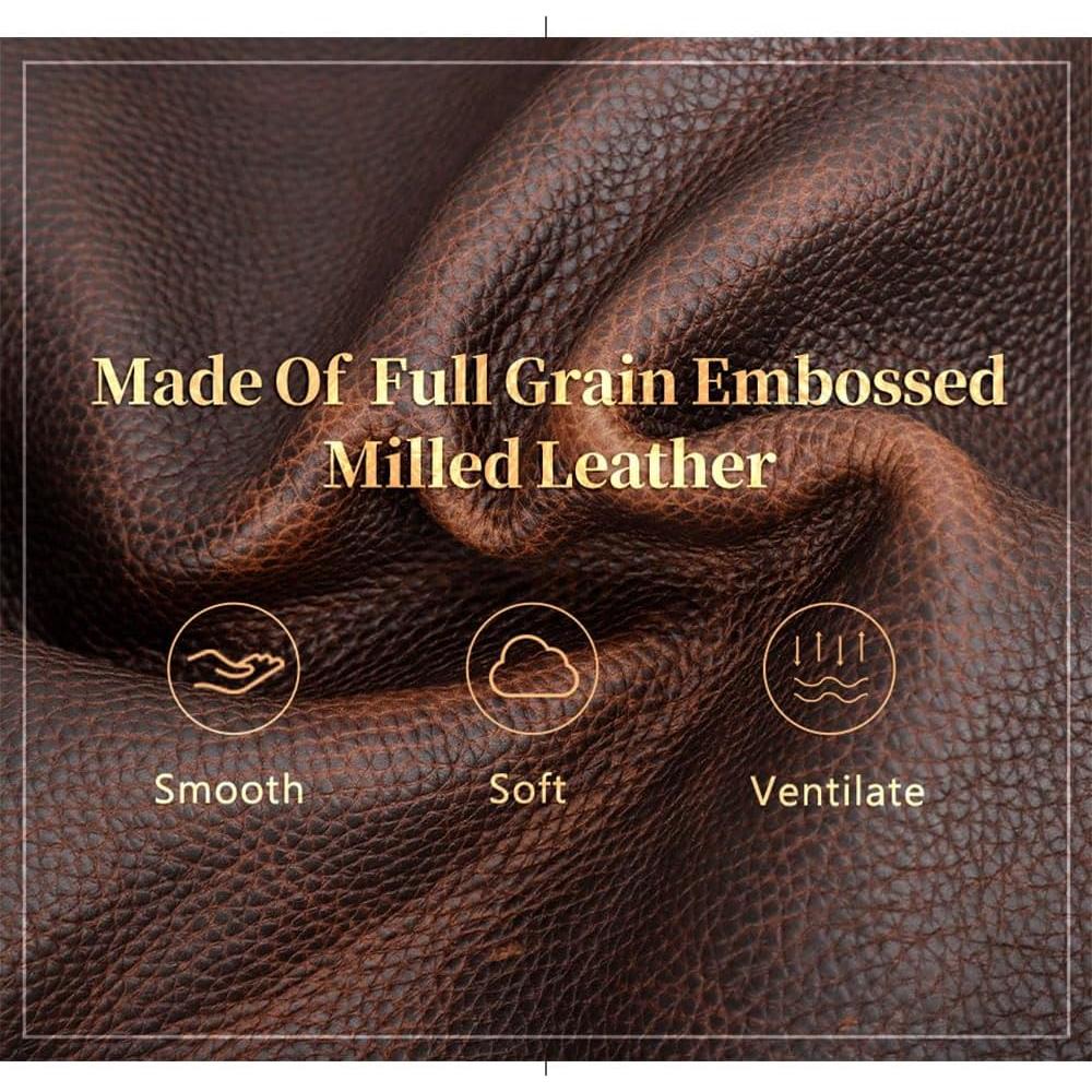 Bolsa de Tabaco de Cuero SHI HUAN Compacta 18x10x3 cm