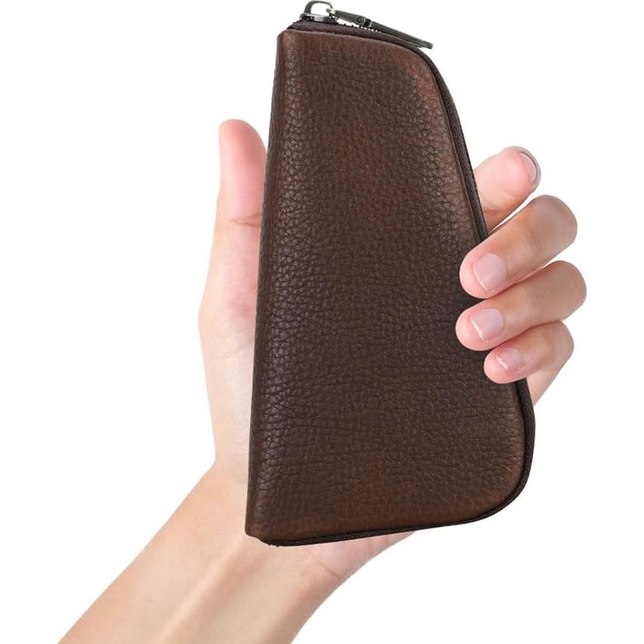 Bolsa de Tabaco de Cuero SHI HUAN Compacta 18x10x3 cm