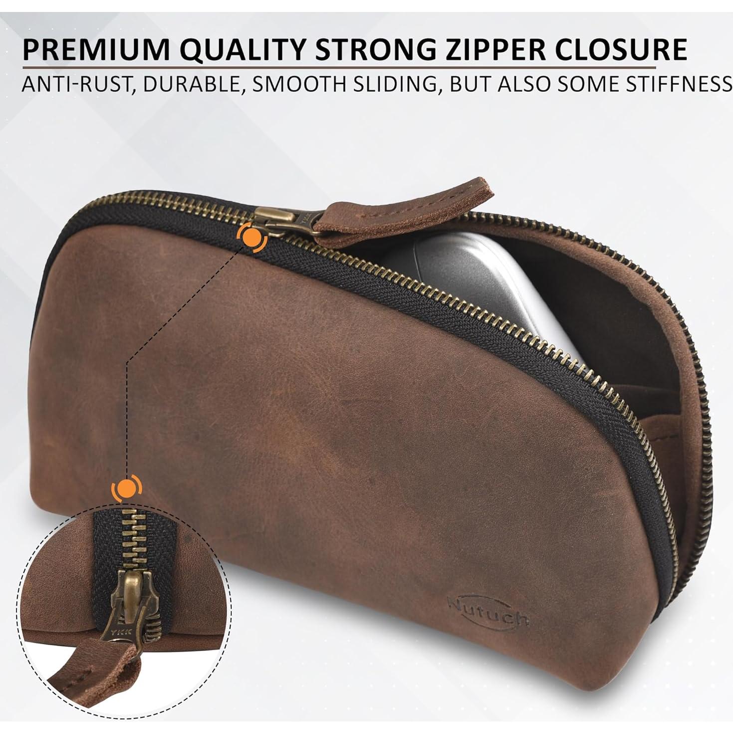 Bolsa de Tecnología de Cuero Nutuch para Cables y Accesorios