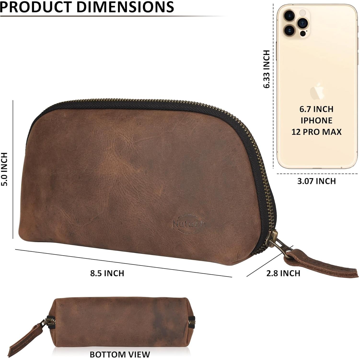 Bolsa de Tecnología de Cuero Nutuch para Cables y Accesorios