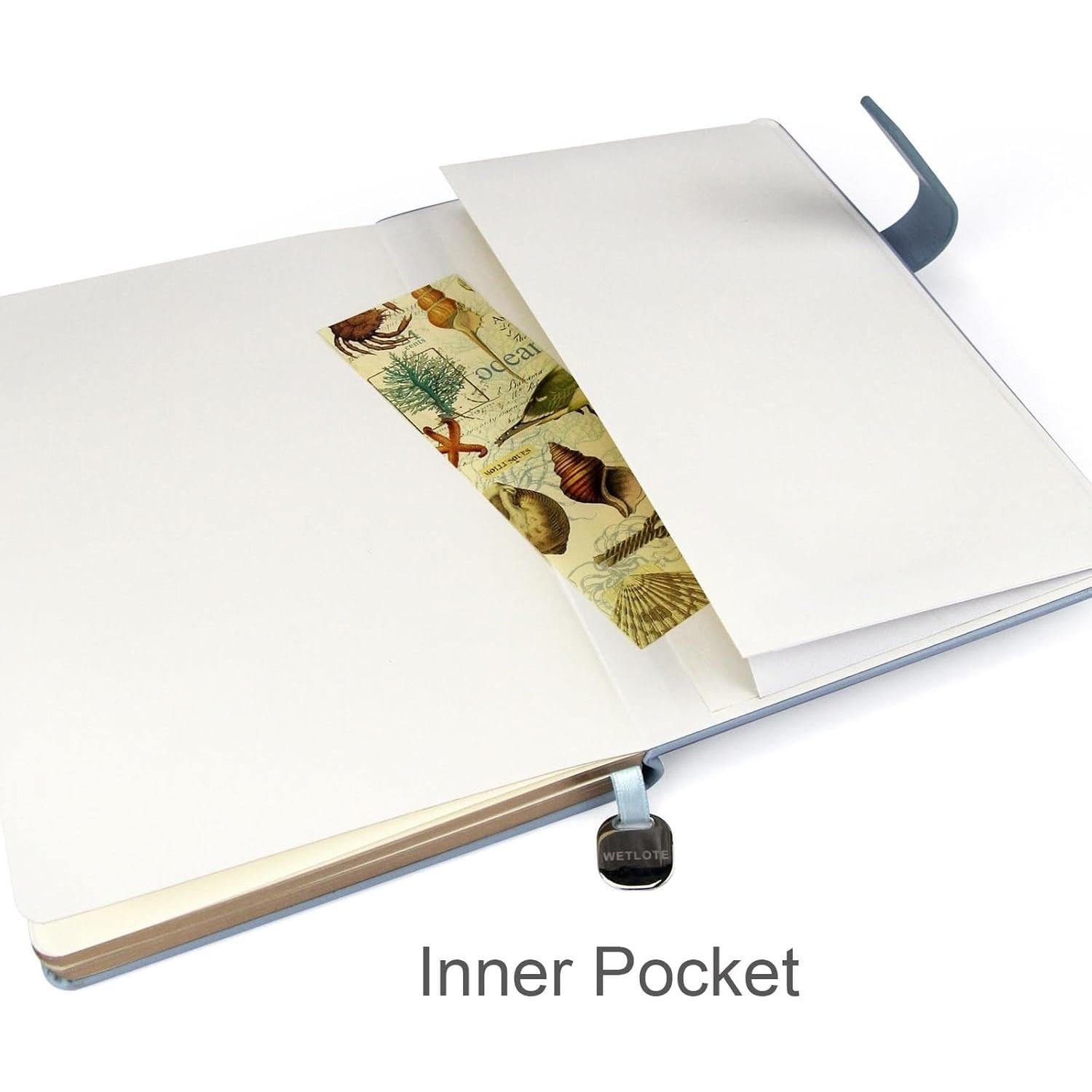 Cuaderno de Piel A5 WETLOTE Rayado 208 Páginas Negro